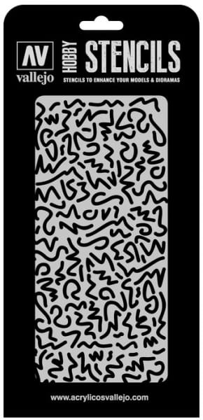 Vallejo Hobby Stencils: Luftwaffe WWII Shingles Camo - 1:32