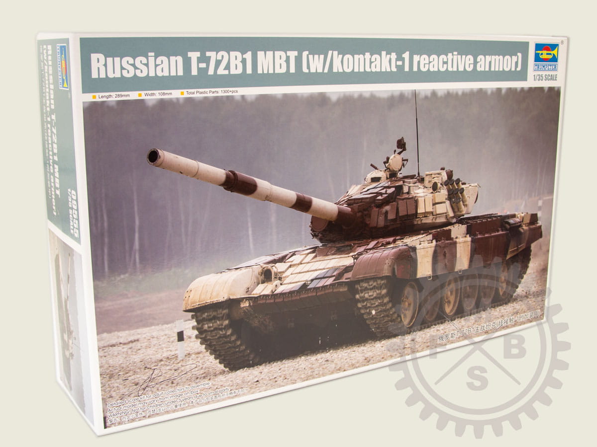 Trumpeter No Tru9555 T72b1 Mit Kontak 1 Reactive Armor 1 35 Panzer Model Kits