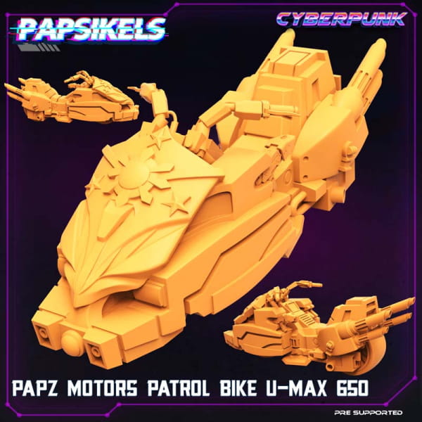 PAPZ MOTORS PATROL BIKE U MAX 650