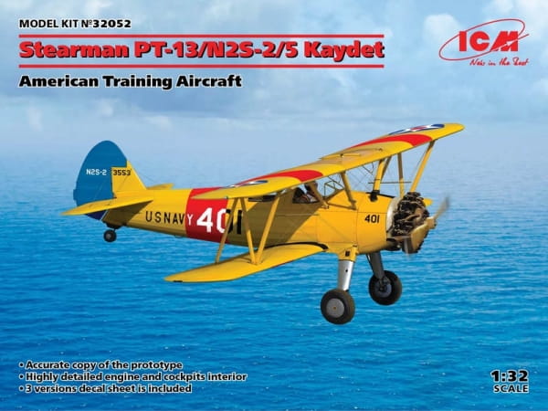 Stearman PT-13/N2S-2/5 Kaydet, American Training Aircraft / 1:32
