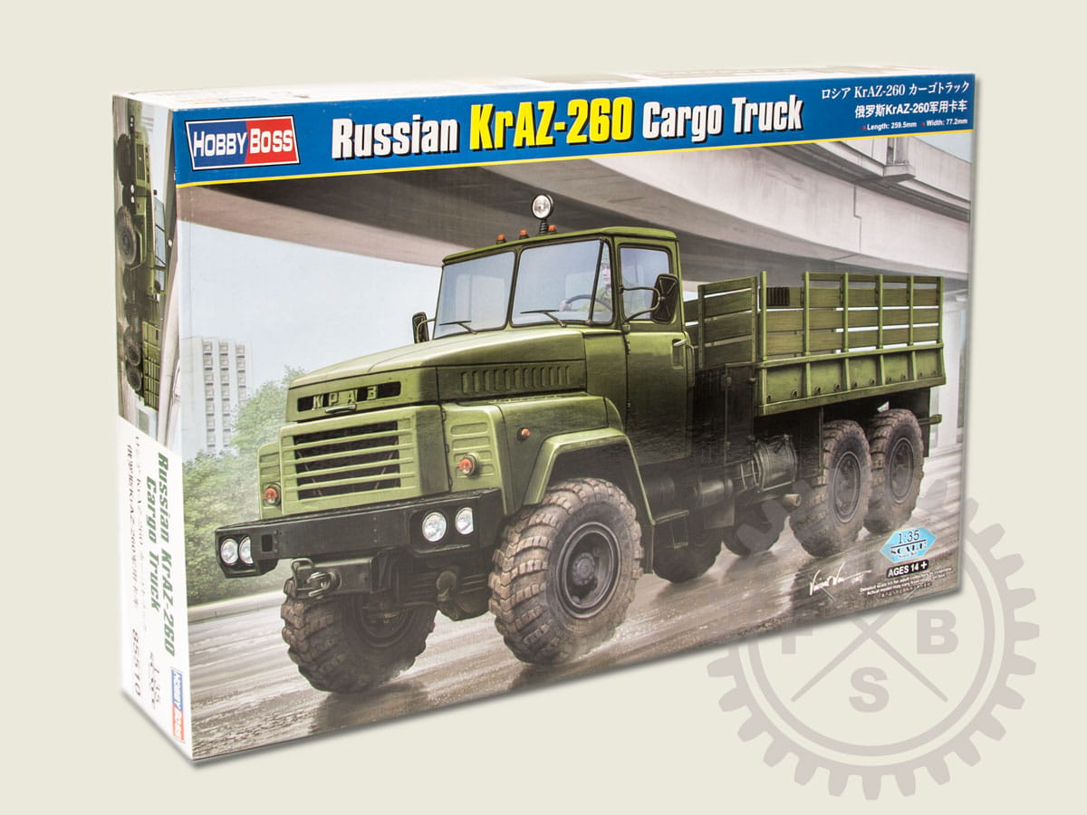 Hobby Boss Model Kit HB85510 Russian KrAZ-260 Cargo Truck / 1:35 | Der  Sockelshop - Modelling Shop